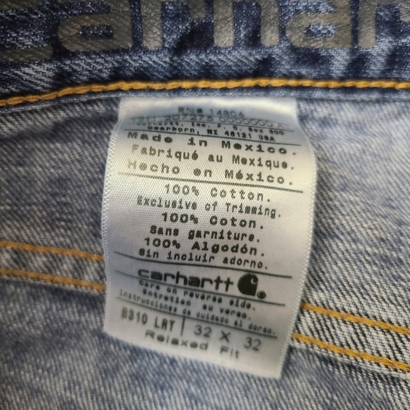 Carhartt men's blue relaxed fit bootcut casual denim streetwear jeans, Sz 32 - Picture 9 of 14
